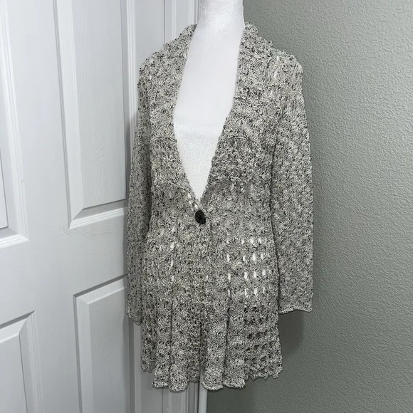 Soft Surroundings Long Sleeve Knitted Cardigan Sweater Womens Sz PS Petite Small - Picture 3 of 11